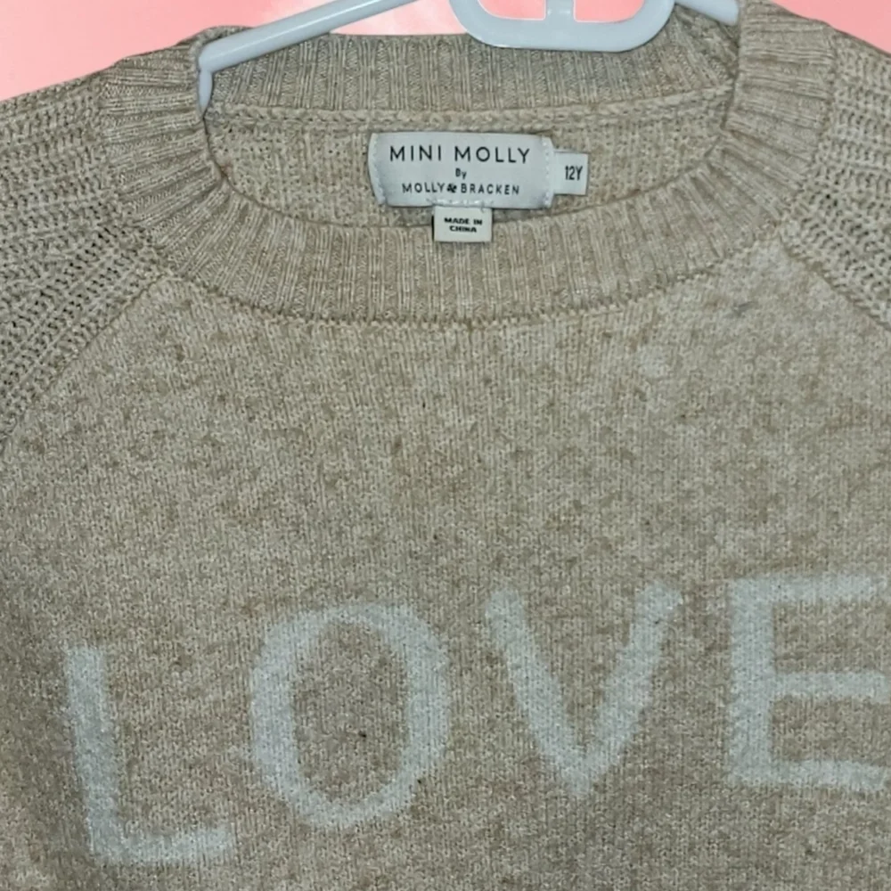 Mini Molly Bracken Sweater 12Y Love Knit Cozy soft T44